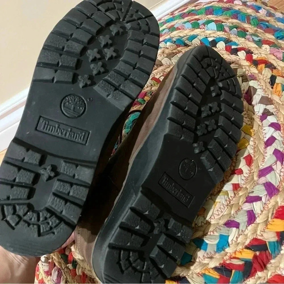 Timberland vintage  brown leather green hiking shoes boots - Picture 6 of 7